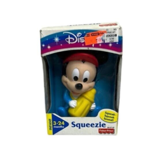 Fisher-Price Disney squeezie nwt Mickey Mouse 1997 - Picture 1 of 7